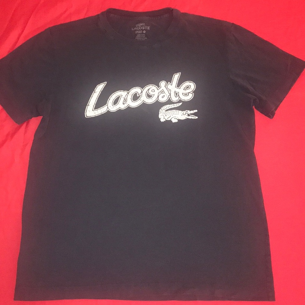 Lacoste distressed sport tee